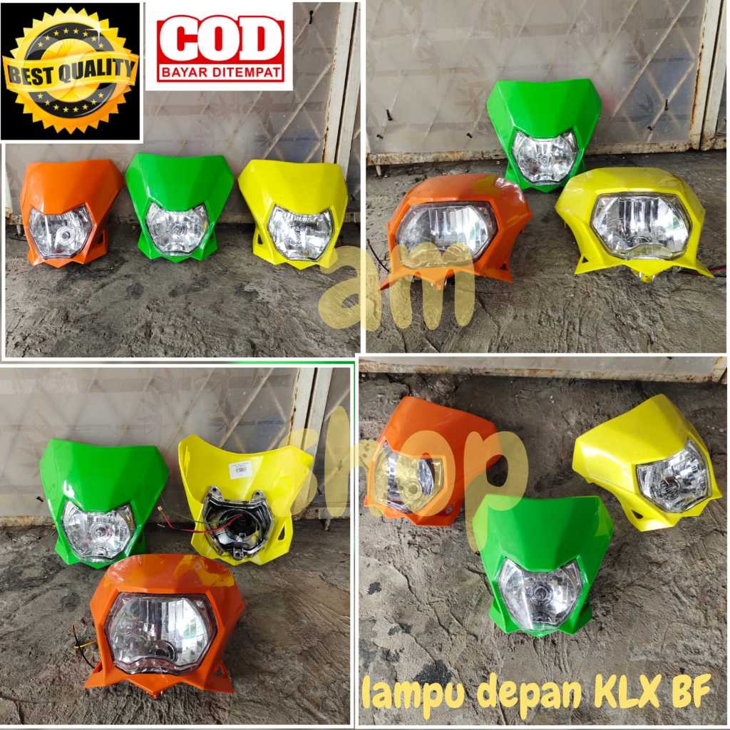 LAMPU DEPAN KLX BF 2015 HEADLAMP KLX BF LAMPU DEPAN KLX BF LAMPU DEPAN MOTOR TRAIL KLX 150 BF KLX 15