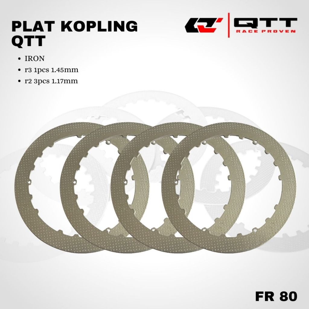 Plat Kopling QTT FR 80 Iron JUPITER VEGA F1ZR ( RUBAHAN KAMPAS FR )
