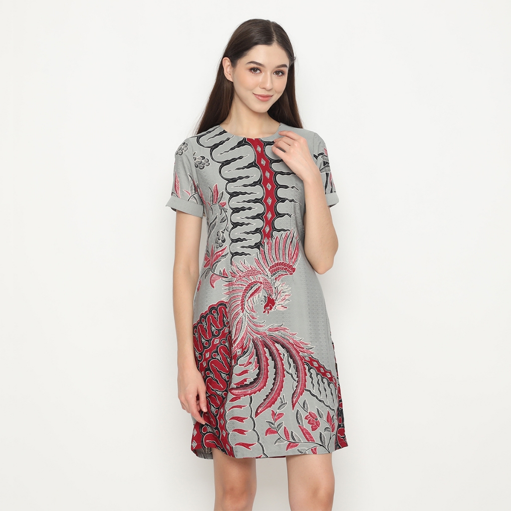 My Aksa Batik Wanita Dress Furing Dobby Byrna Barnesh