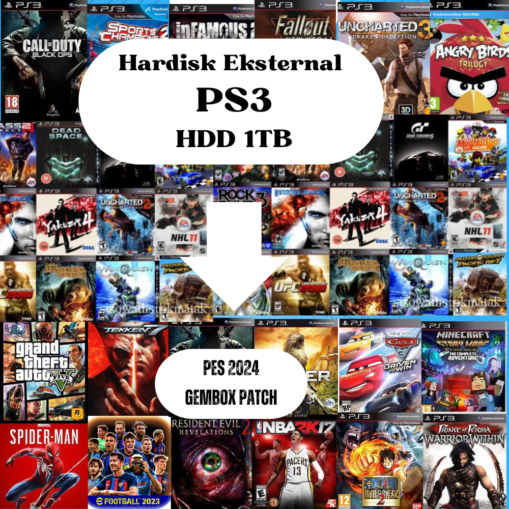 Harddisk Eksternal PS3 Full Game