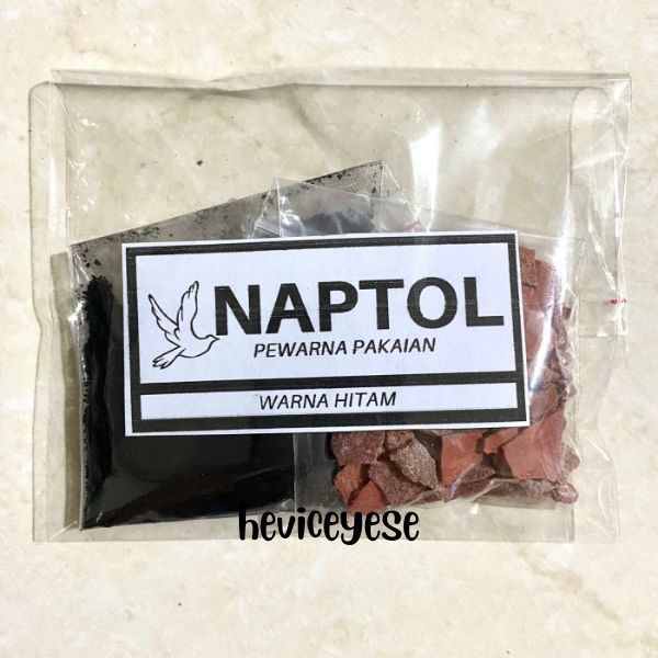 New | Pewarna Tekstil Wenter Pakaian Naptol Warna Hitam Pekat Tidak Luntur 100 Gram