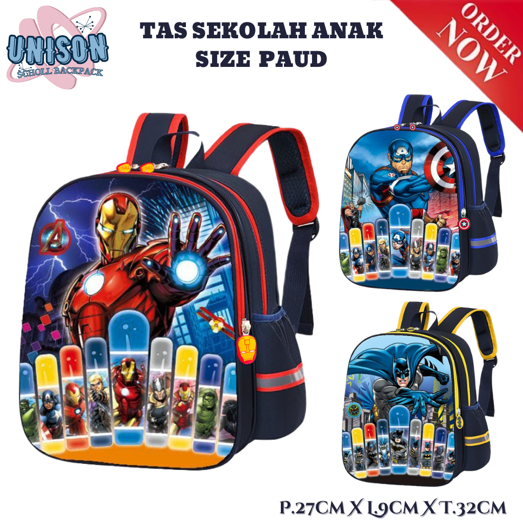 UNISON - Tas Ransel Anak Sekolah Paud / Tas Sekolah Paud Import / Tas Paud 00770