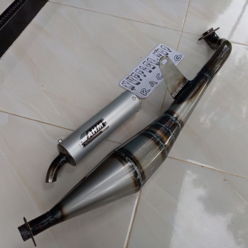 knalpot AHM yamaha alfa/alfa cham suara garing