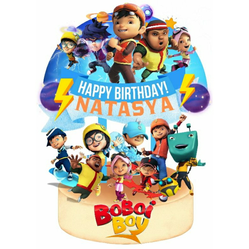 topper cake boboiboy