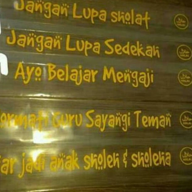 

Kode WX858 Termurah terlaris plastik sablon es mambo Islami 1 kg