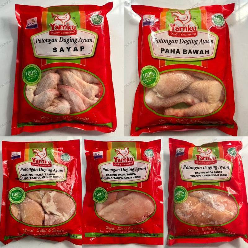 

Yamku Ayam Dada/Paha Tanpa Tulang Tanpa Kulit | Sayap 500gr | 1kg