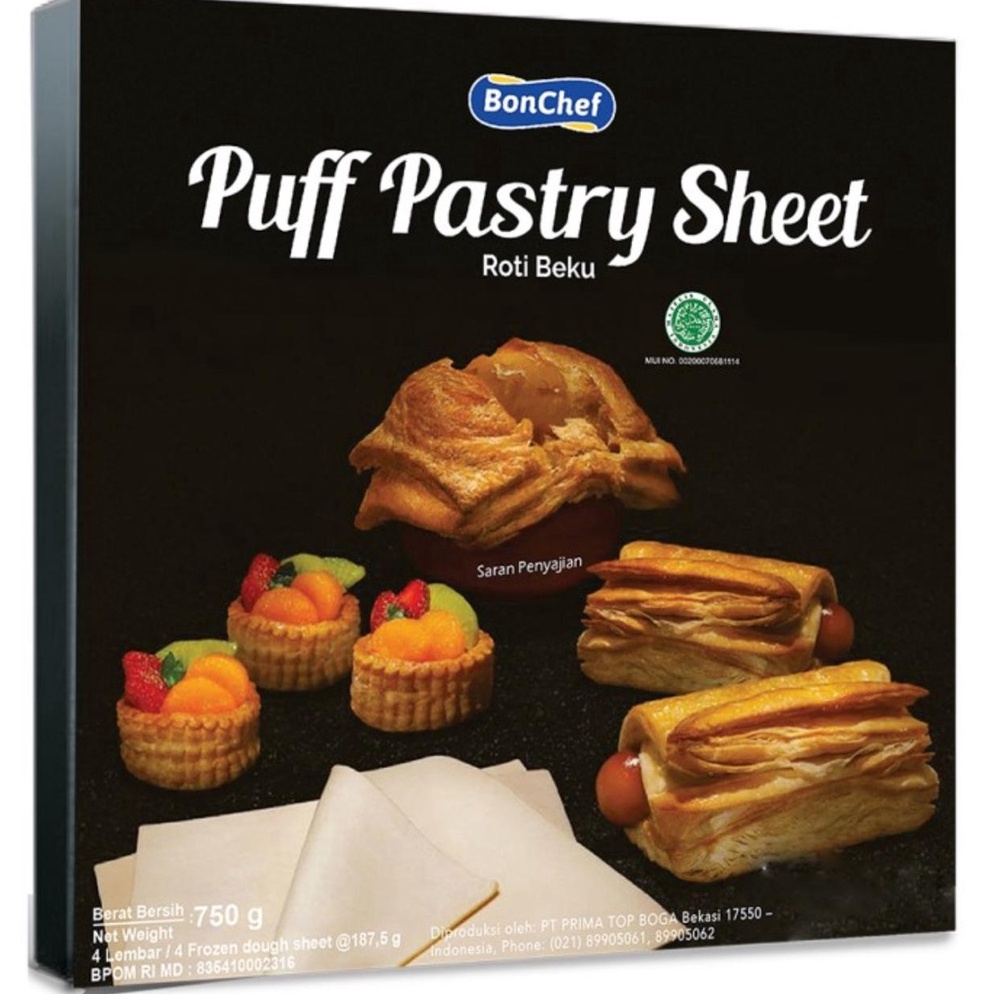 

Kode LNC701 Bonchef Puff Pastry Sheet 750gram - Pastry Gosend/Grab Only!!!