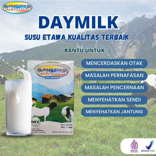 

DAYMILK RASA ORIGINAL - SUSU KAMBING ETAWA - Daymilk Susu Kambing Etawa Halal dan BPOM - 200 Gram