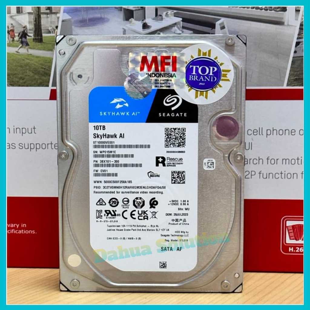 Hardisk 10TB Seagate Skyhawk AI MFI HDD 10TB Internal Surveillance