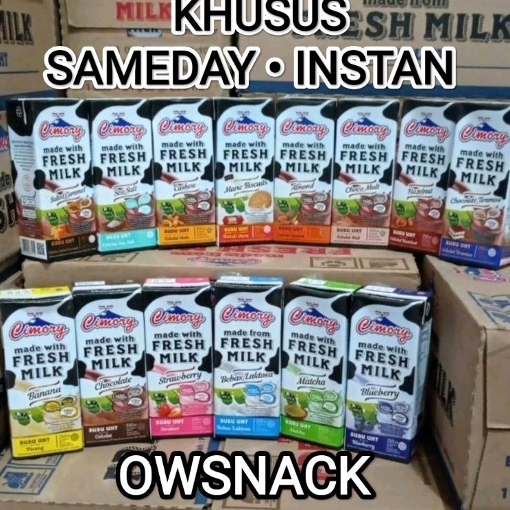 

MODEL ODJ199 1 DUS SUSU CIMORY UHT FRESH MILK 250ml / 250 ml 1 KARTON SAMEDAY INSTANT TIRAMISU SALTED CARAMEL