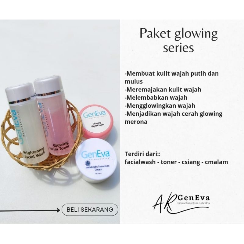GenEva skincare paket GLOWING SERIES