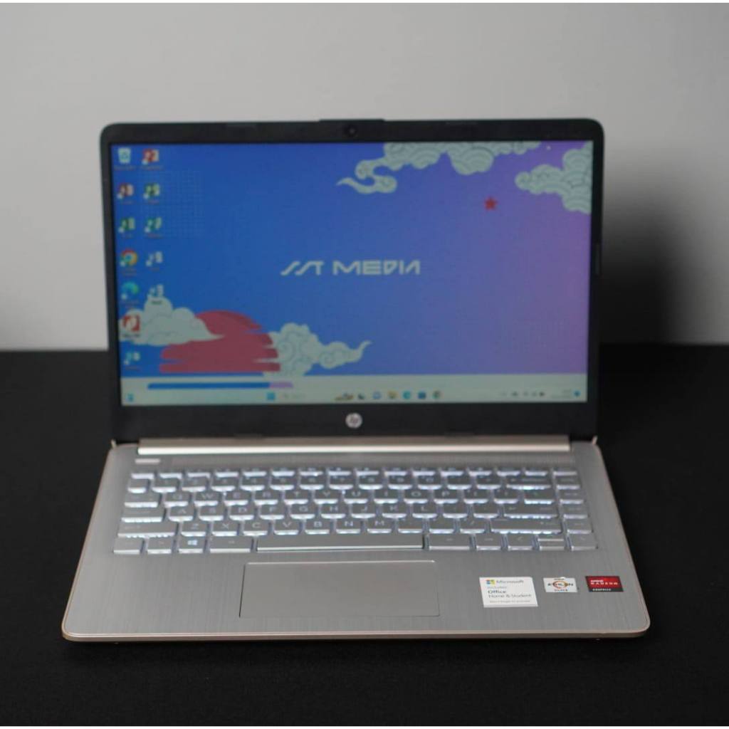 LAPTOP  HP 14S-FQ0056AU AMD ATHLON RAM 8 GB LAPTOP BEKAS TULUNGAGUNG