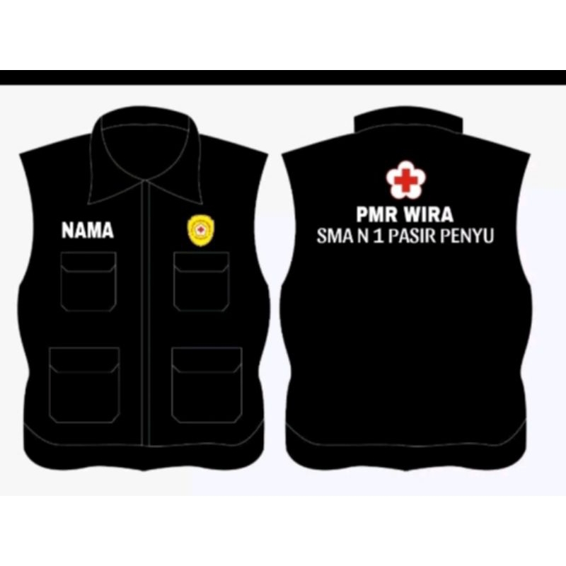 rompi pmr Wira sma# rompi hitam sma