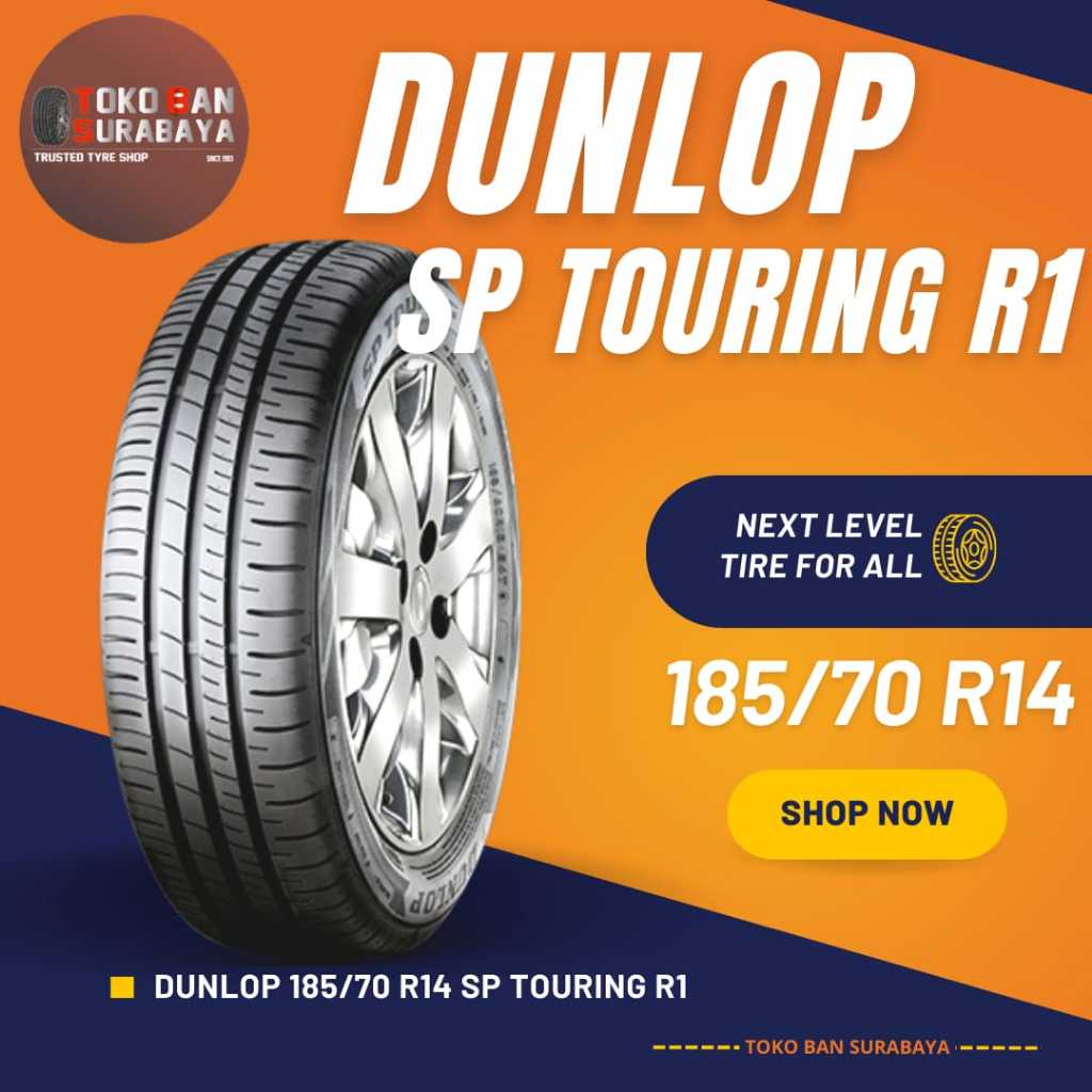 Ban Dunlop DL 185/70 R14 185/70R14 18570R14 18570 R14 185/70/14 R14 R 14 SP TOURING R1