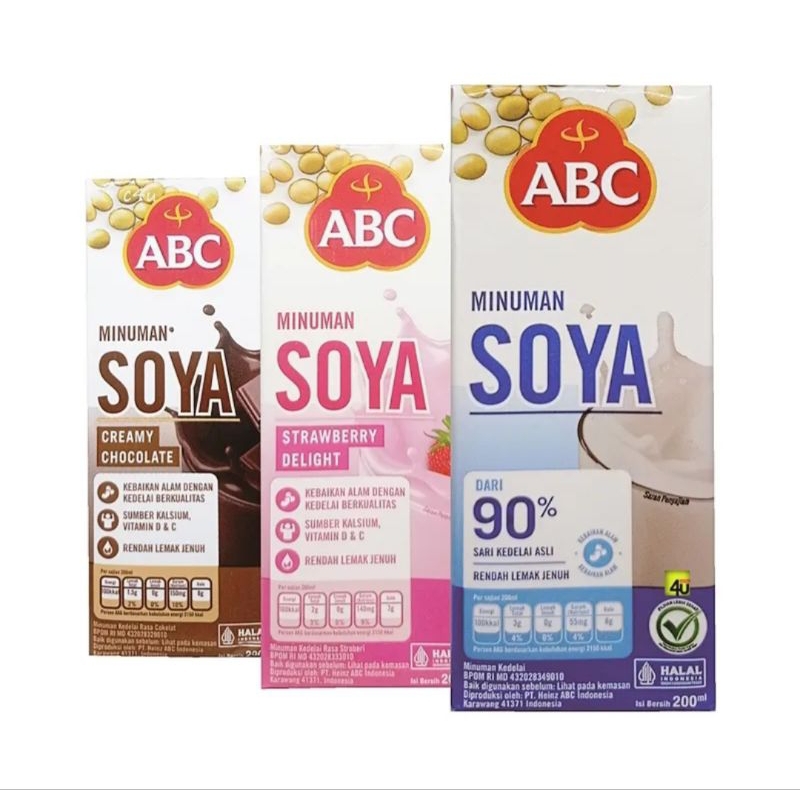 

SUSU SOYA ABC UKURAN 200ML