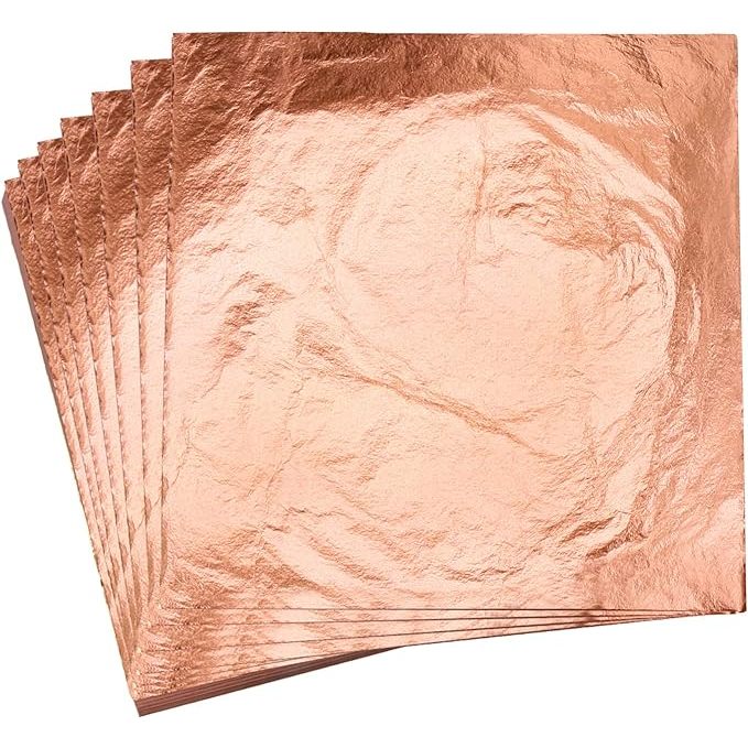 foil motif emas kerajinan tangan diy isian resin isi 10 lembar kertas dekorasi foil paper rose gold