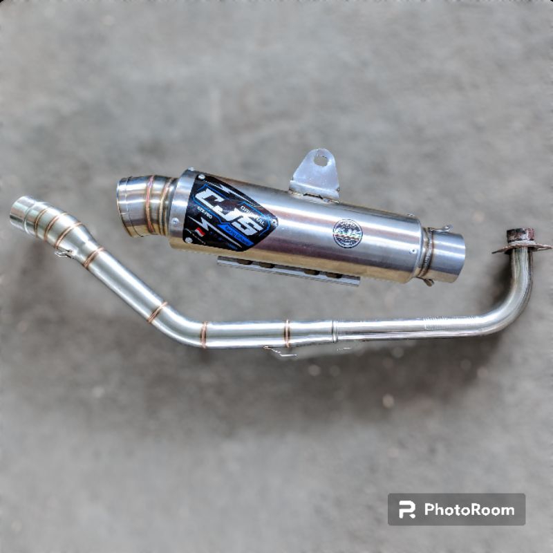 Knalpot Supra x 125 kolong ORIGINAL CJS RACING EXHAUST kompetisi 25 sarteng