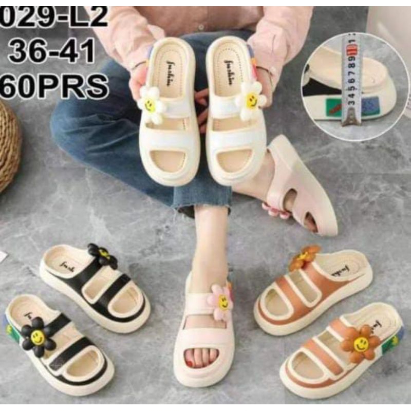 Sandal Karet Wanita Jelly Model Bunga