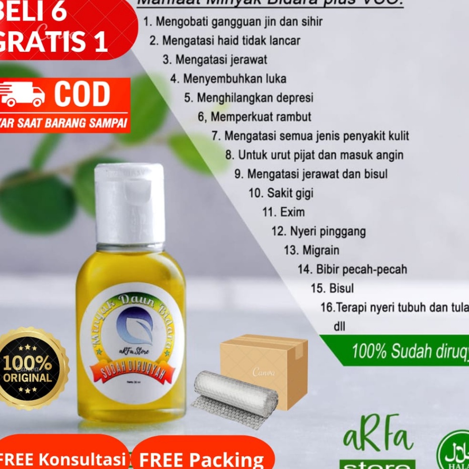 Murah MINYAK BIDARA ARFA SUDAH DIRUQYAH SECARA PROFESIONAL DAN BERSANAD