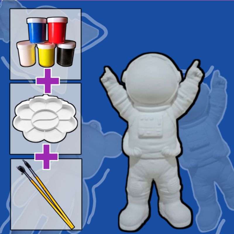 Souvenir, Mainan Edukasi Mewarnai Anak Gypsum, Mewarnai Patung Lukis Gypsum