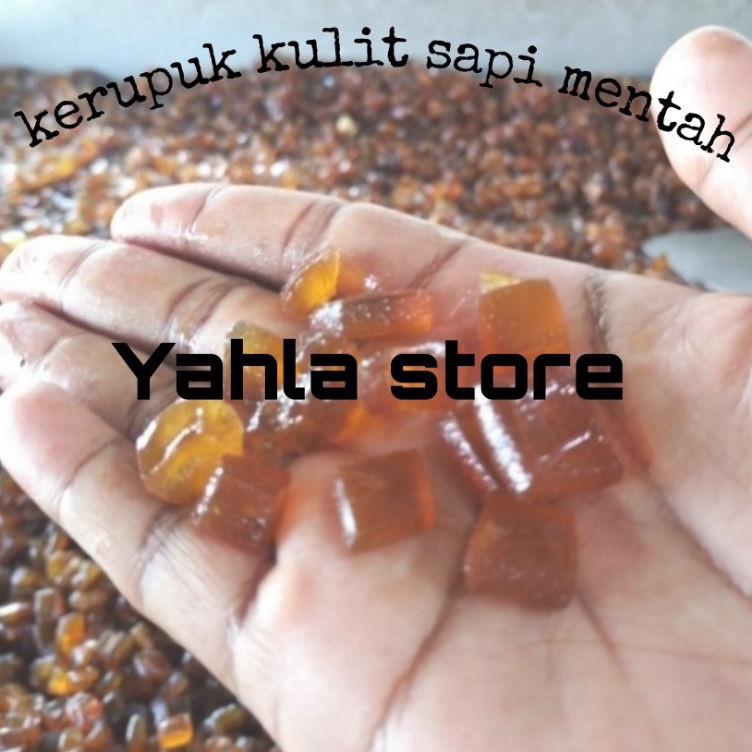 

Ready Stock Kerupuk/krupuk/dorokdok/rambak/jangek/krecek kulit sapi mentah