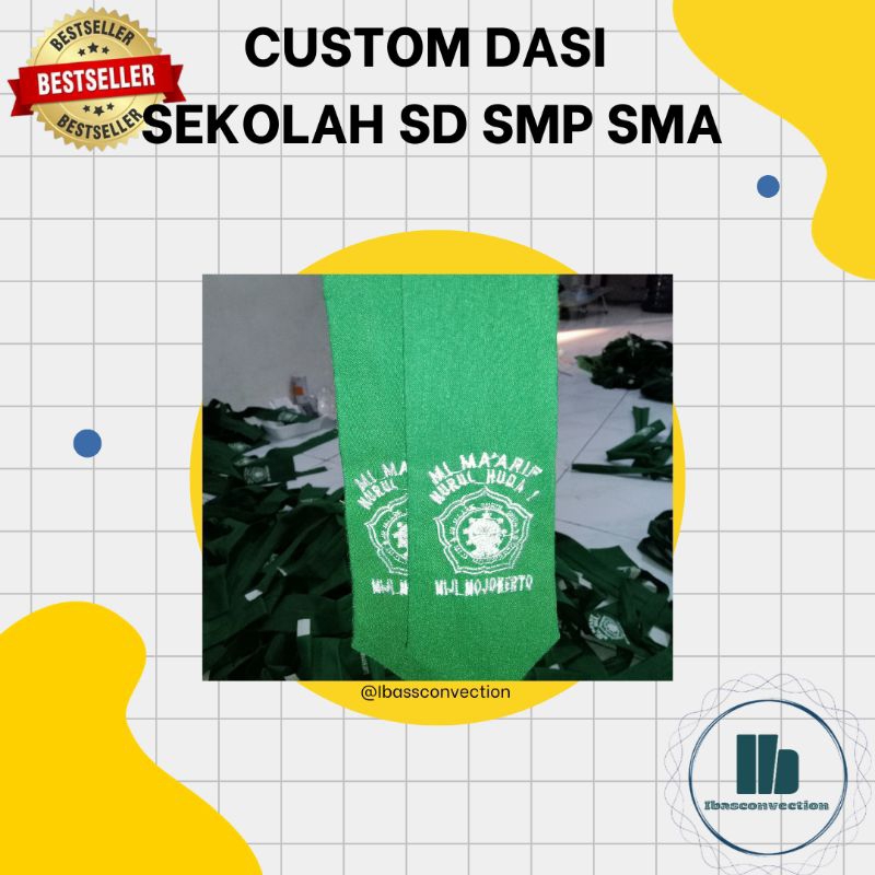 DASI SEKOLAH SD SMP SMA CUSTOM, DASI IDENTITAS SEKOLAH