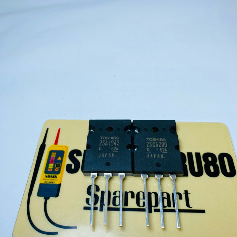 TRANSISTOR Toshiba SERI LOT 524 2SC5200-2SA1943 TR THOSIBA 2SC 5200 2SA