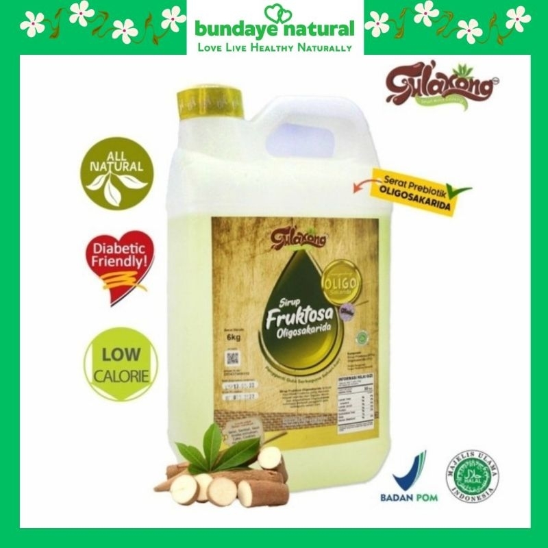 

GULAKONG Sirup Fruktosa Oligosakarida 6kg/Gula Cair Aman Diabetes
