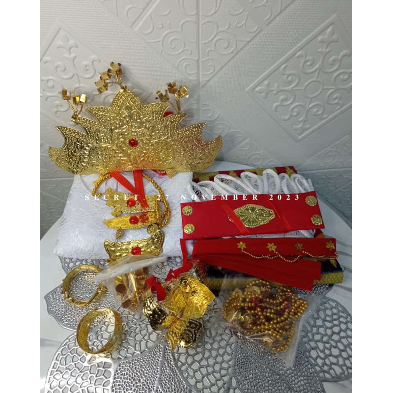 set pakaian kostum karnaval anak adat lampung perempuan cewek