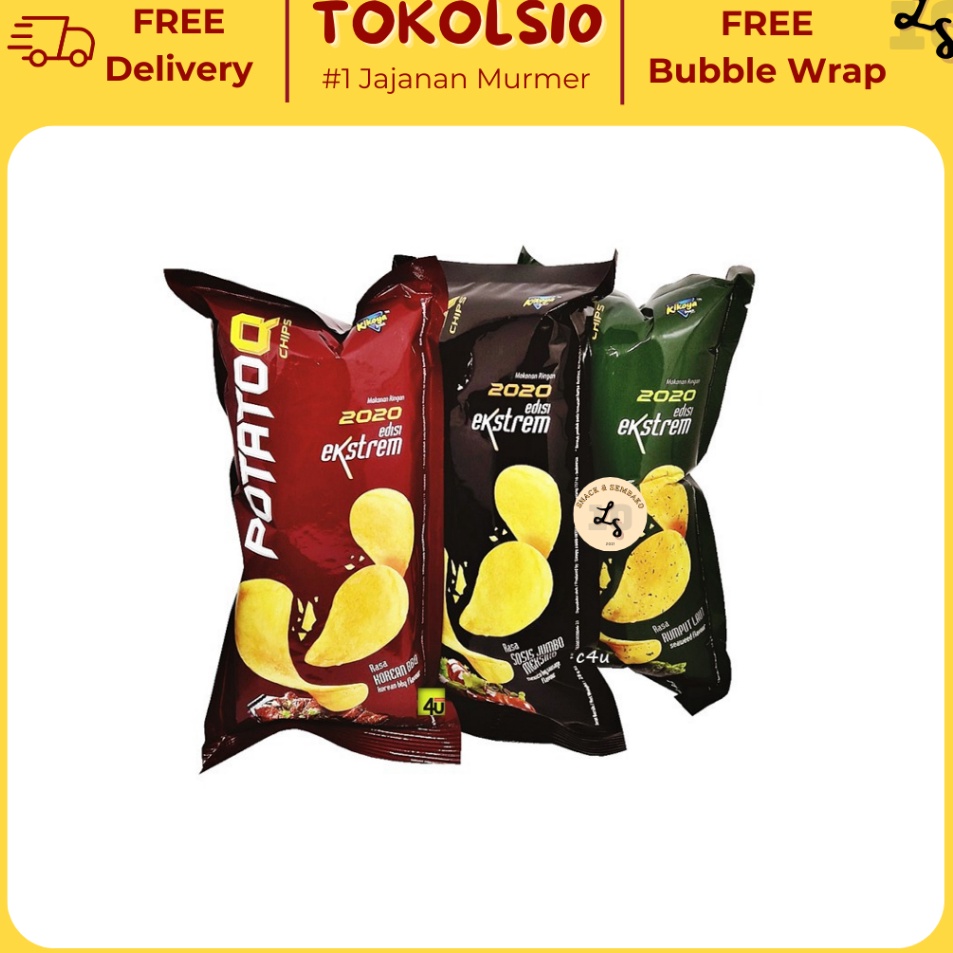 

Best Produk Potato Q Chips 1 Pack Isi 10 pcs @28gr