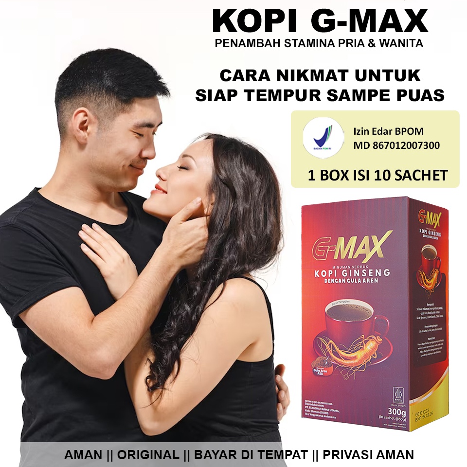 

Best S3ller Kopi Pria Dewasa 100% original tanpa efek samping Aman Sudah BPOM GMAX 1 BOX 10 SACHET Kualitas Terbaik