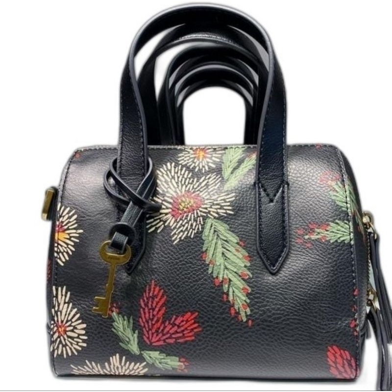 FSL Sydney Satchel Mini Black Floral