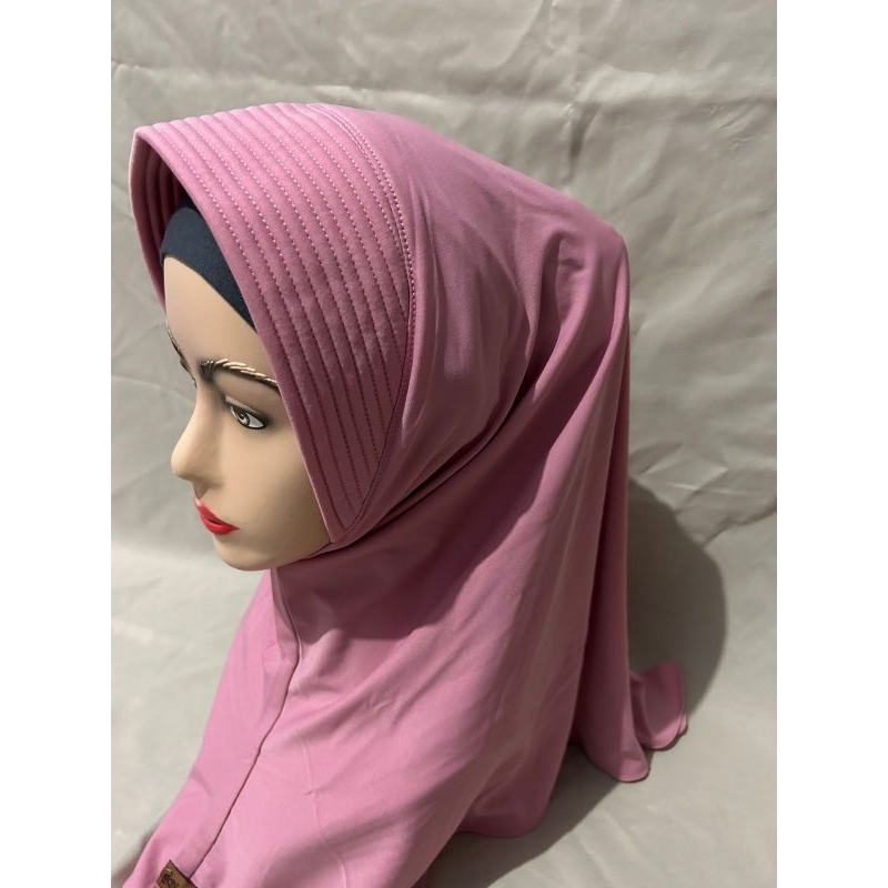 Bergo Hamidah/ Bergo Sport/ Hijab Jersey/ Hijab Sport/ Hijab Olahraga Ukuran S