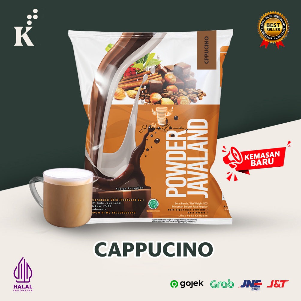 

83 Bubuk Minuman Bubble Powder Drink Cappuccino ORIGINAL Javaland 1kg ↔Harga Promo