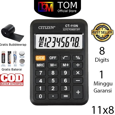 

➜ Kalkulator CT-100N 8 Digit - Calculator Saku Kecil Mini 6763