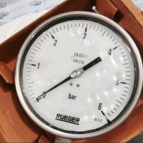 

Jual RUEGER Pressure Gauge SS316 6 Range 0-6Bar 1/2 NPT Bottom Murah