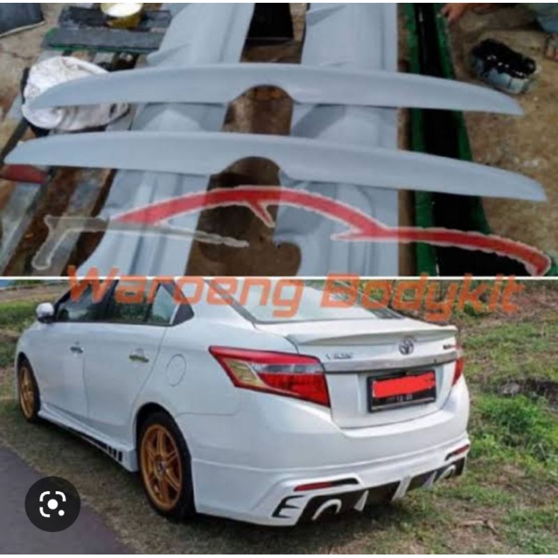 spoiler daukstiel vios gen 3 model bulan