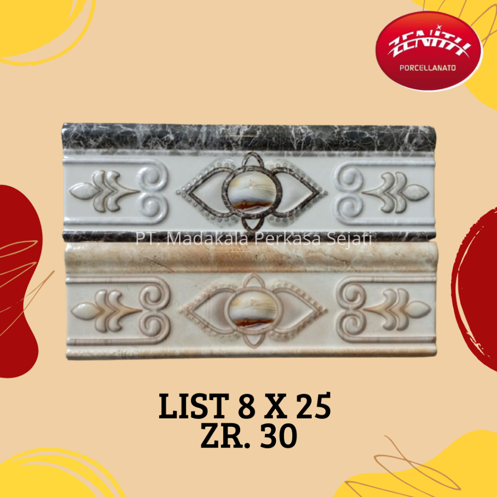 List Keramik 8 x 25 Import ( ZR.B825/30)