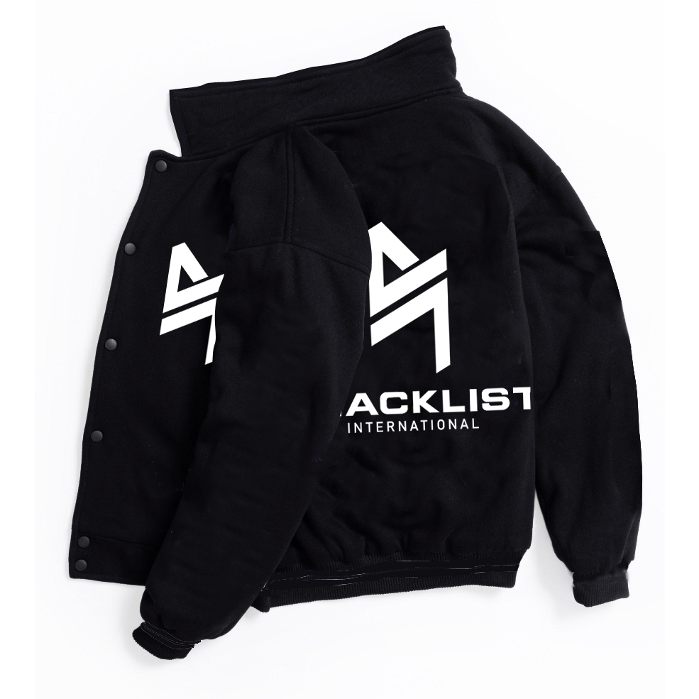 Jaket Varsity Blacklist International jaket gaming ready big size S M L XL XXL 3XL 4XL 5XL oversize 
