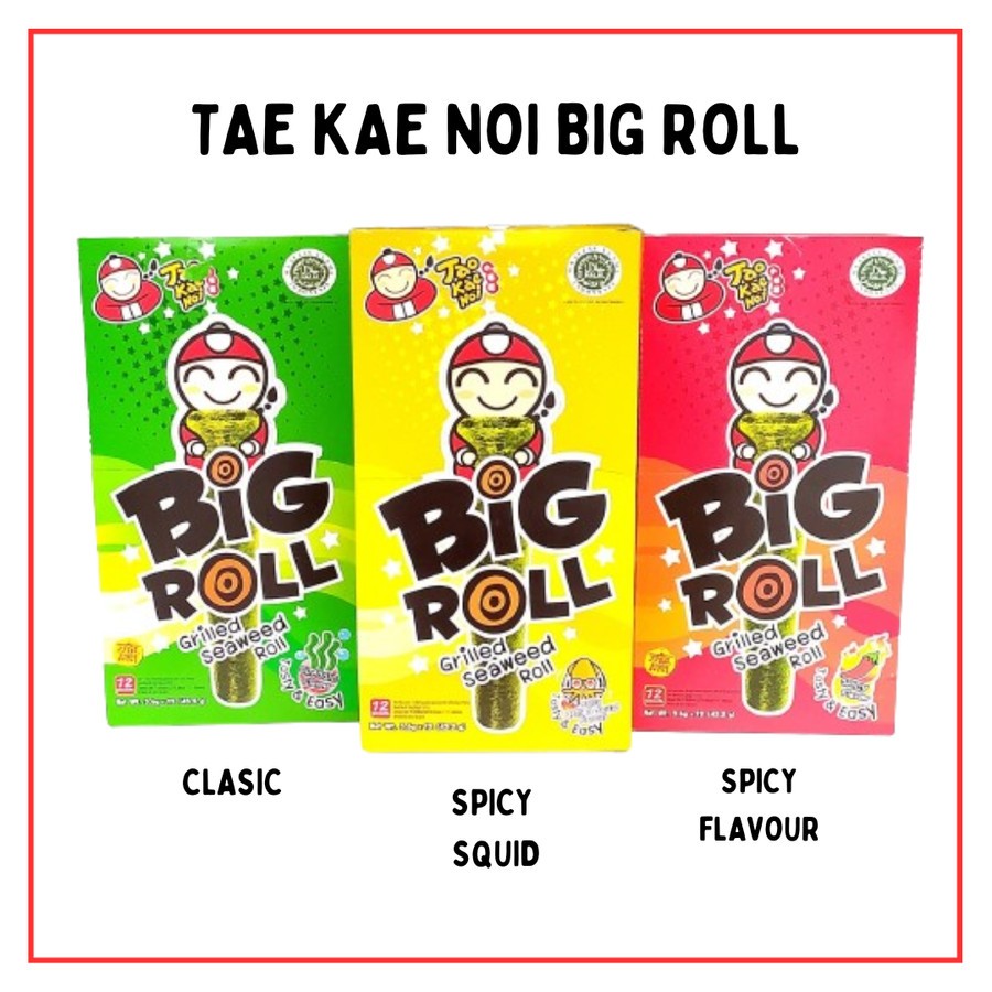 Tao Kae Noi Big Roll Grilled Seaweed Tae Kae Noi Rumput Laut