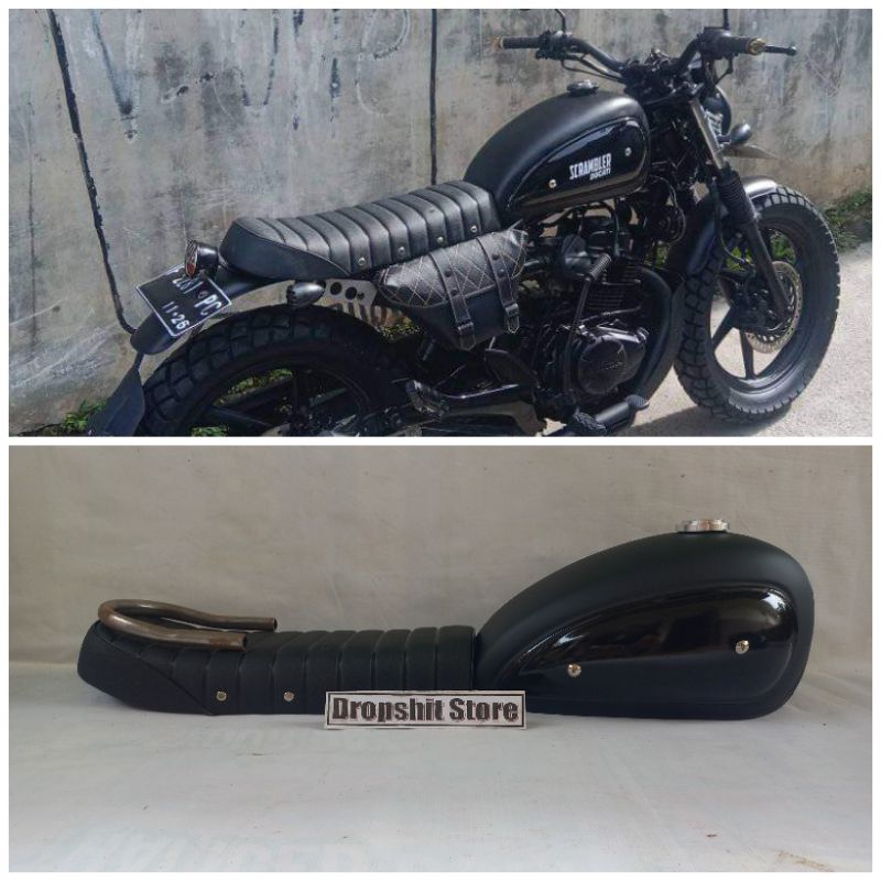 Jok Custom Jok Japstyle dan Tangki Japstyle Bratcafe scrambler