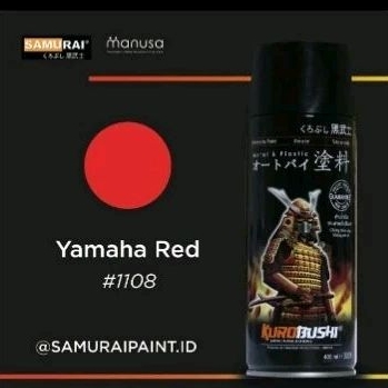 cat pilok semprot merah metalik 1108 yamaha samurai paint KUROBUSHI