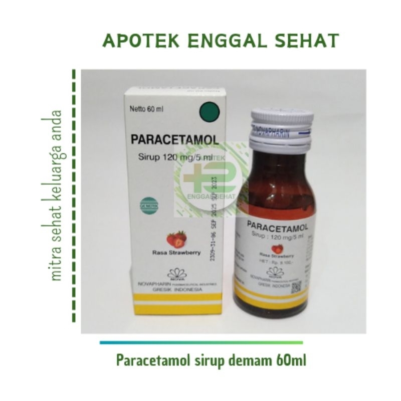 Paracetamol sirup menurunkan demam dan sakit gigi