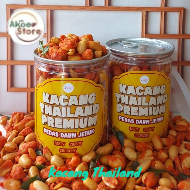 

Kacang Thailand Crispy Pedas Manis Daun Jeruk Premium