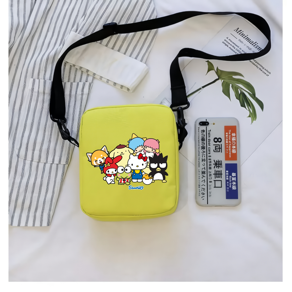 PVJ Tas Selempang Anak Karakter Sanrio Tas Slingbag Anak Sekolah