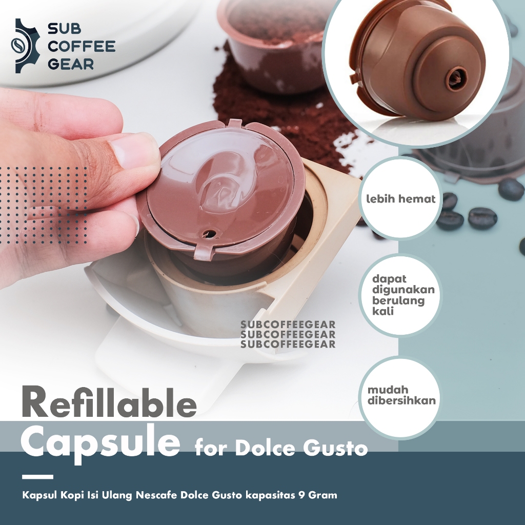 KAPSUL KOPI CAPSULE NESPRESSO NESCAFE DOLCE GUSTO CAPSULE KAPSUL PAKAI ULANG REUSABLE COFFEE CAPSULE