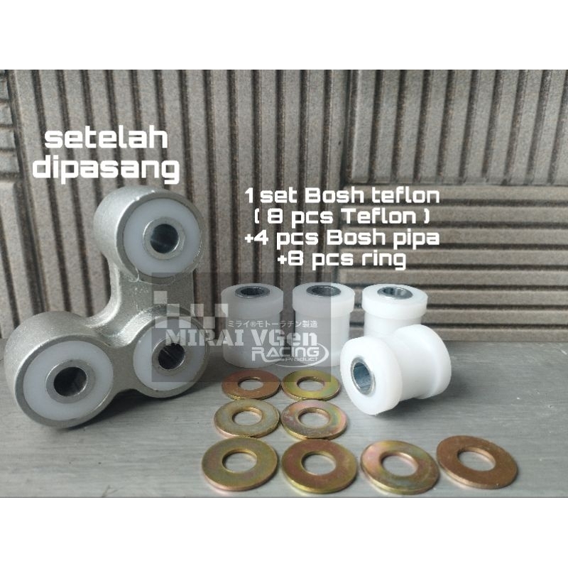 Bosh monoshock prolink Vixion pengganti bearing ORI bahan teflon PNP Vixion Old New NVL R15 Xabre