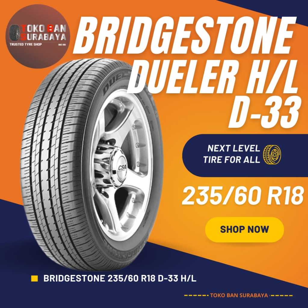 Bridgestone BS 235/60 R18 235/60R18 23560 R18 23560R18 235/60/18 R18 R 18 Dueller D33 D 33 HL H/L oem all new crv
