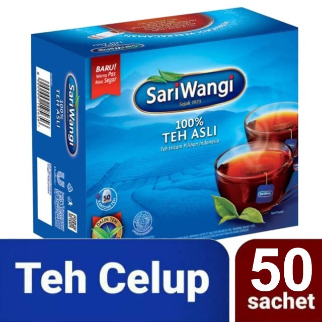 

Sariwangi Sari wangi isi 50 100%Teh Asli Teh Celup