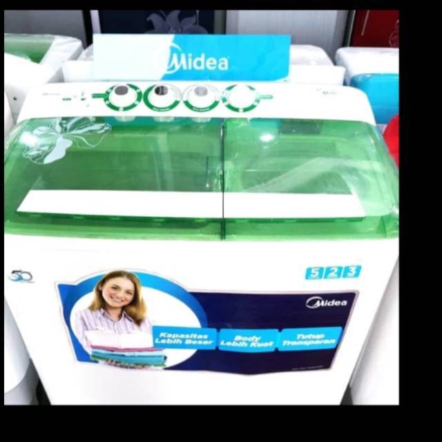 Midea MTD92-P501Q Twin Tub Mesin Cuci [8 Kg]
